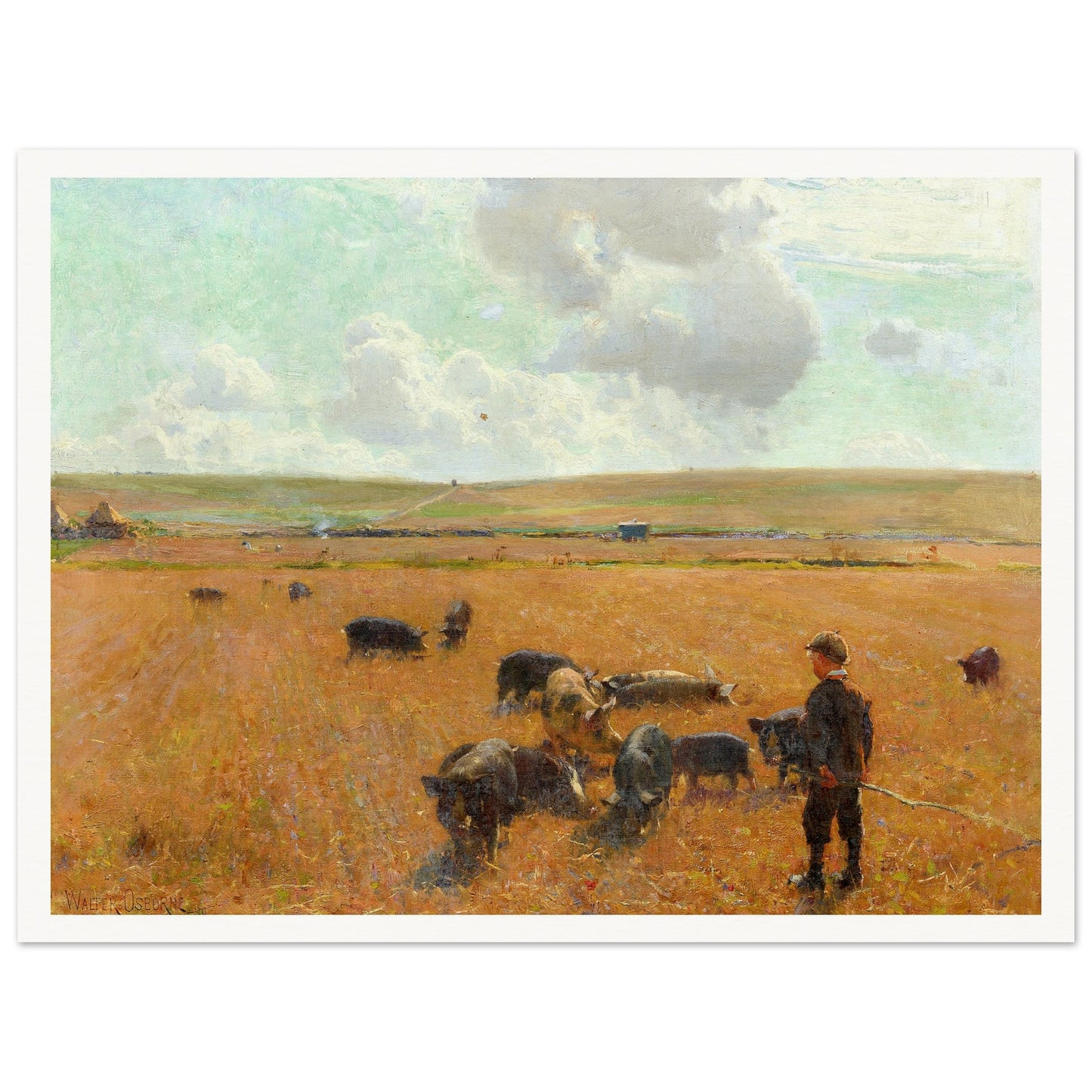 Joe the Swineherd reproduction art print – premium framed wall art display