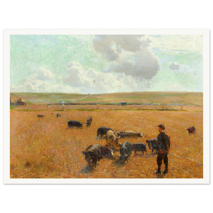 Joe the Swineherd reproduction art print – premium framed wall art display