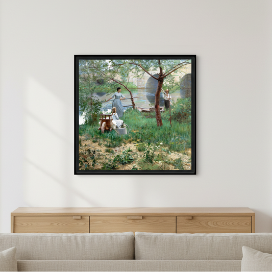 Under the Cherry Tree by Irish Artist John Lavery Art Print