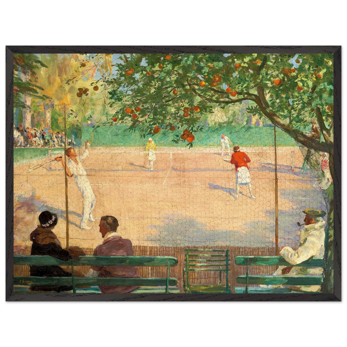 Tennis Hotel Beau Site Cannes 1929 Lavery – original painting reproduction print