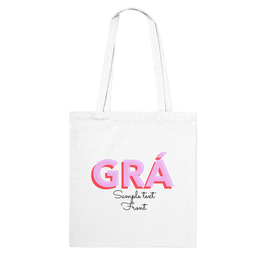 Grá Love Einkaufstasche