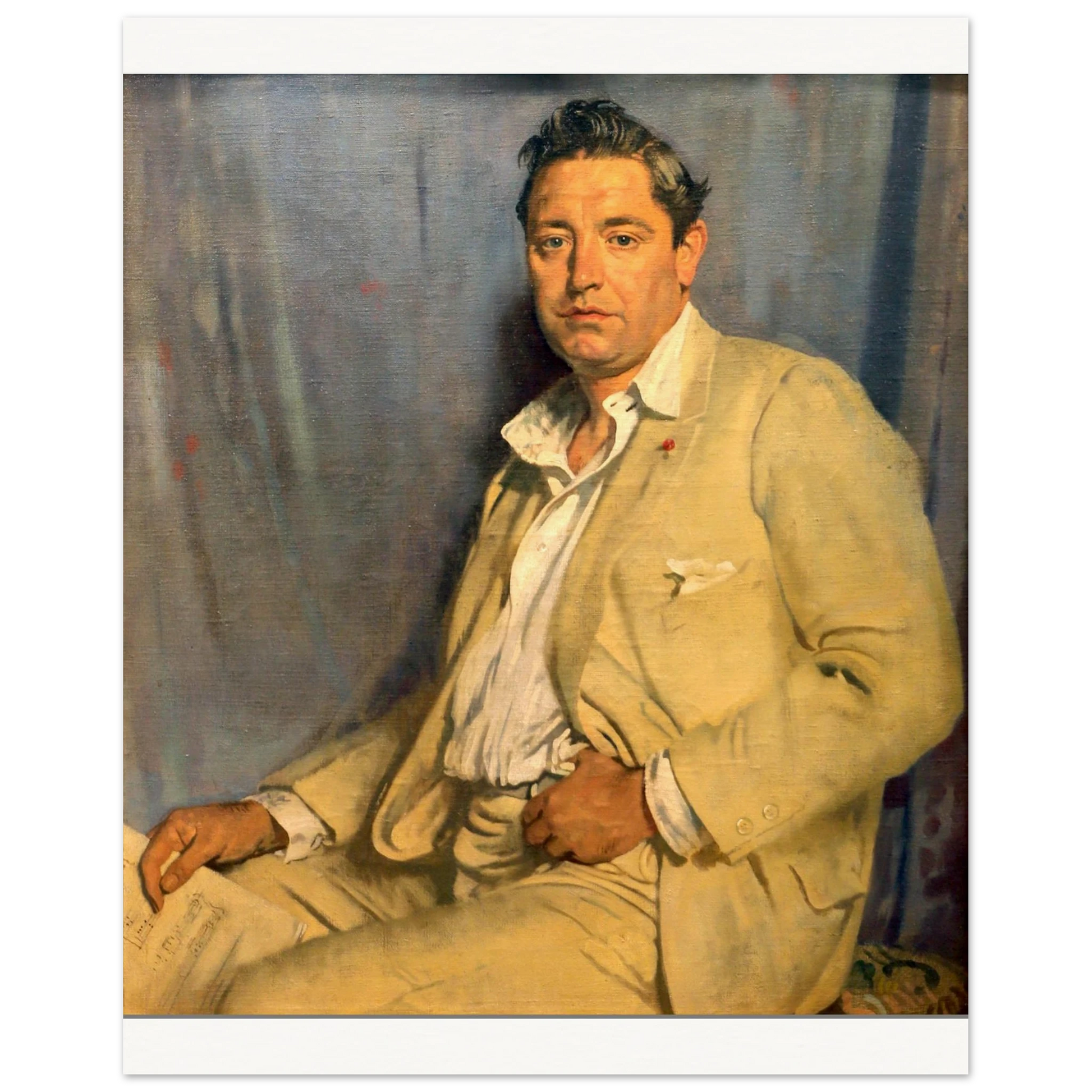 Count John McCormack by William Orpen art print – room setting view | Buy Irish Art