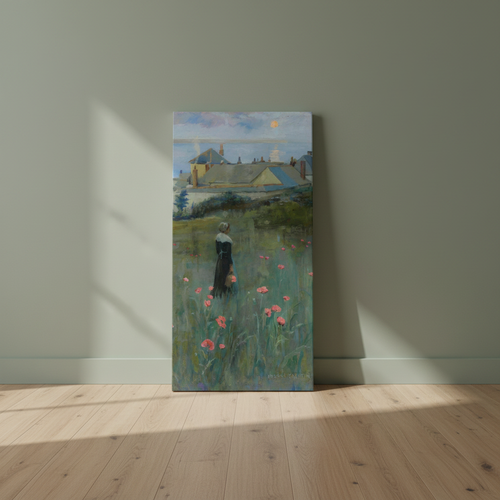 Poppies by Norman Garstin Canvas Art Print