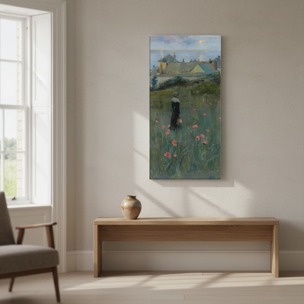 Poppies by Norman Garstin Canvas Art Print