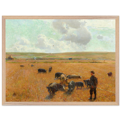 Joe the Swineherd reproduction print – living room display mockup