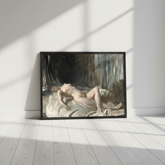 Reclining Female Figure – William Orpen Art Print