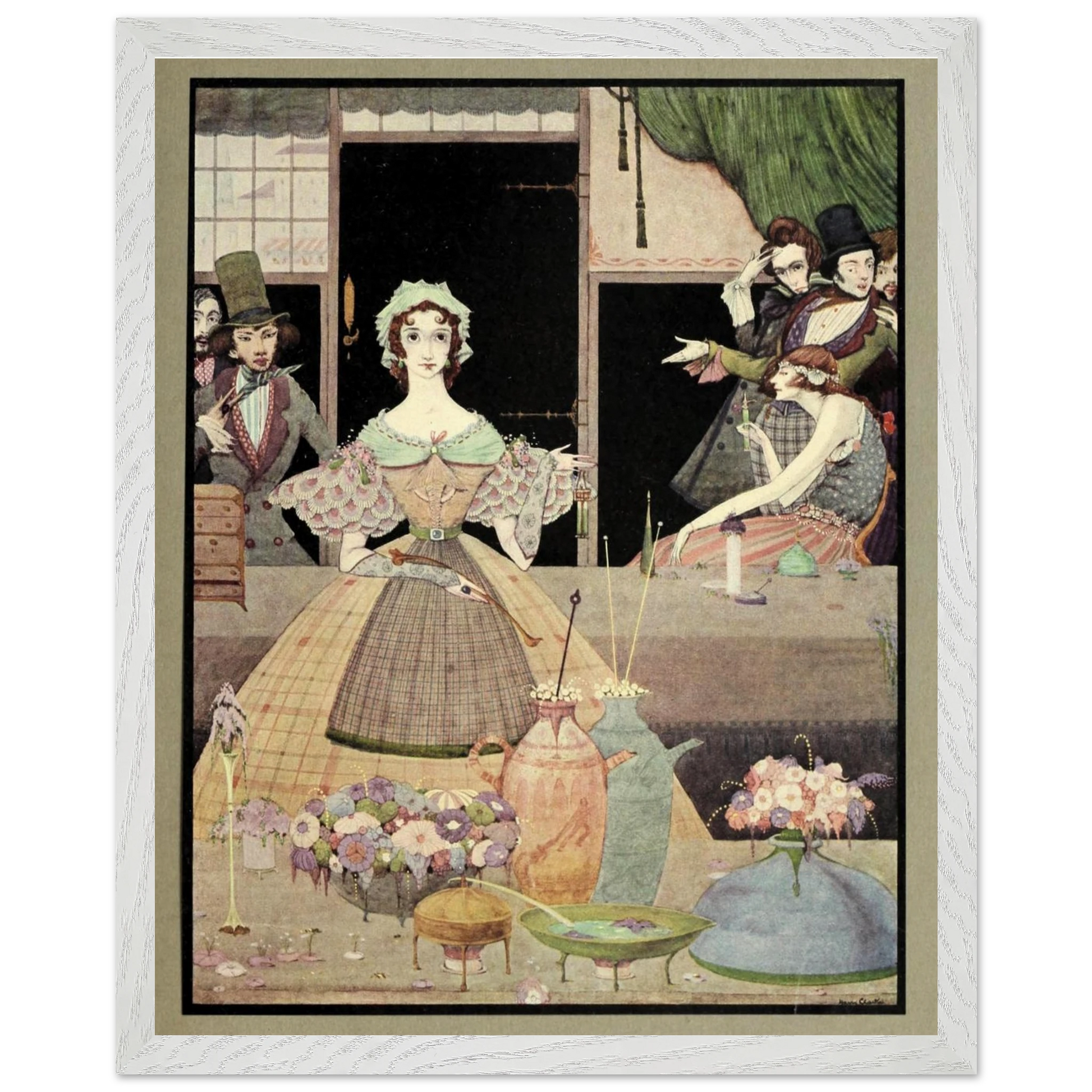 Harry Clarke Art Print – Poe’s Tales of Mystery (1923) – “Spritely Grisette” | Museum-Quality Framed Reproduction – view 6 | Buy Irish Art