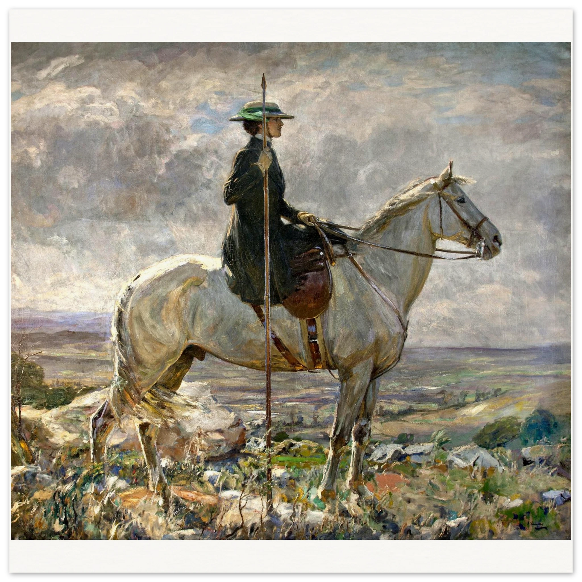 The Amazon by John Lavery – fine art print displayed in a modern living room