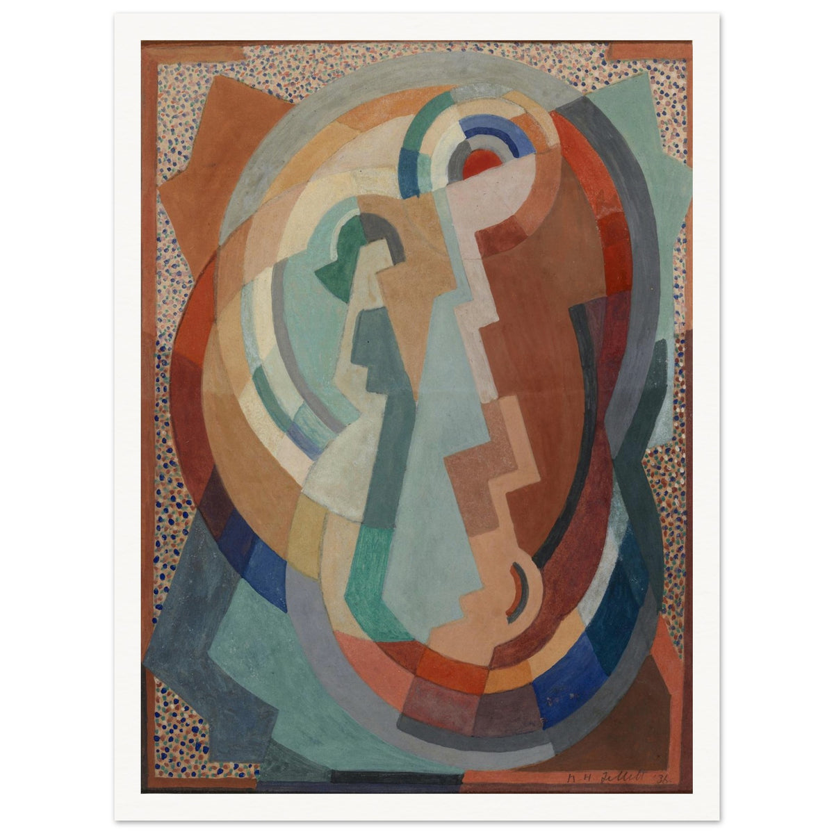 The Virgin and Child by Mainie Jellett – Irish Modernist Art Print (view 2)