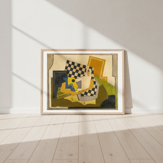 Composition (Chessboard) by Mainie Jellett - art print shown in an interior setting