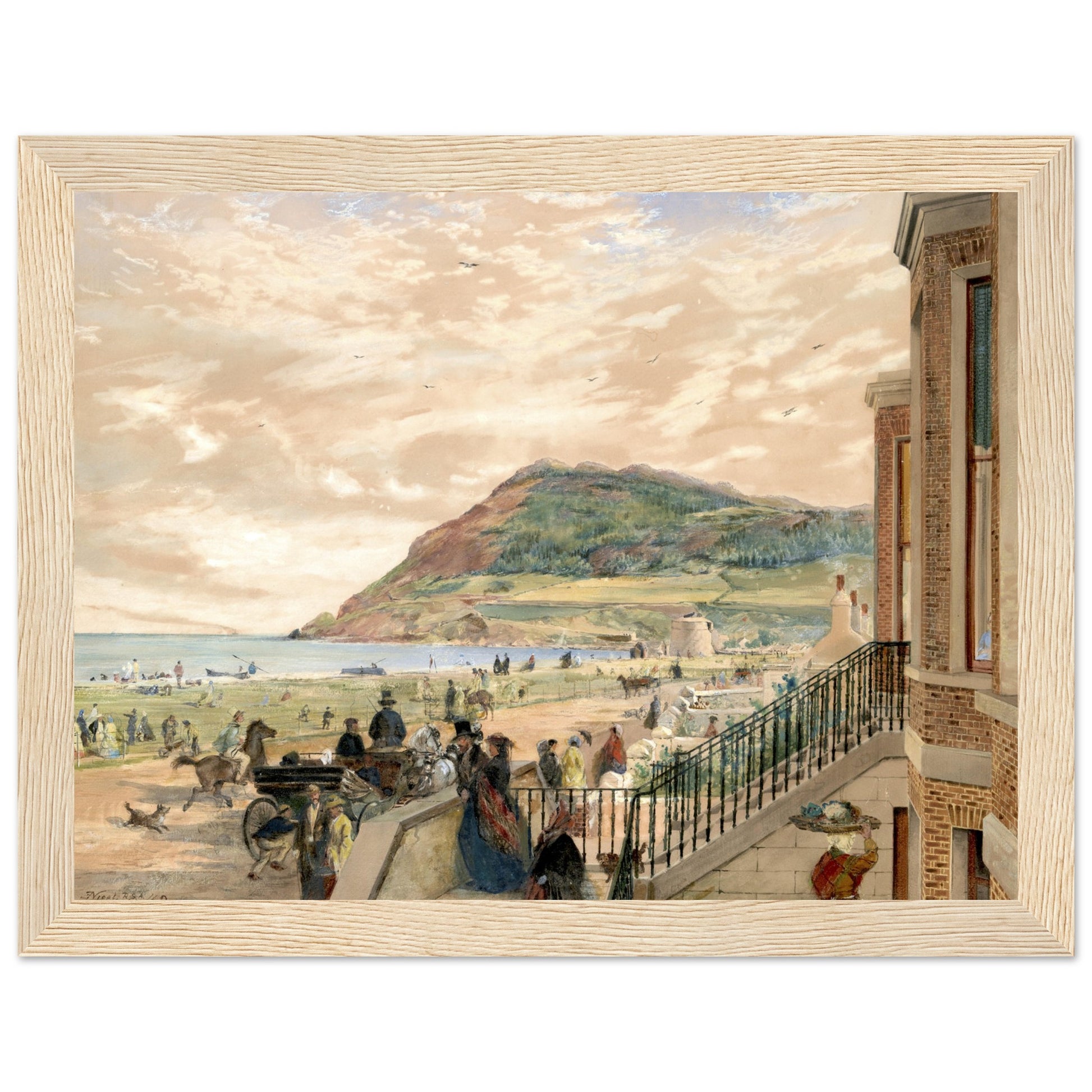 The Seafront at Bray by Erskine Nicol – Irish Art Print – view 15 | Buy Irish Art