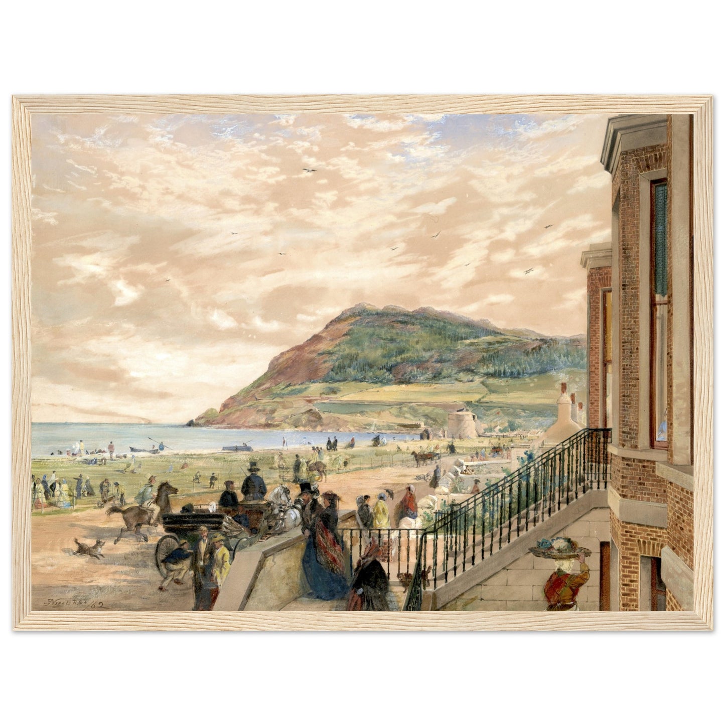 The Seafront at Bray by Erskine Nicol – Irish Art Print – view 11 | Buy Irish Art