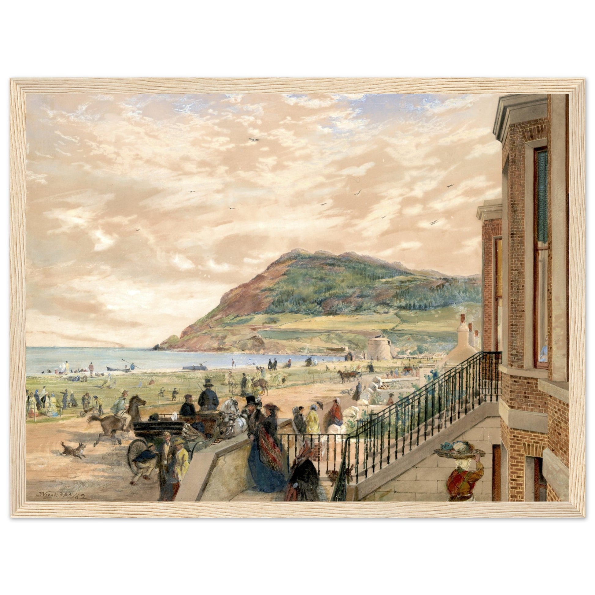 The Seafront at Bray by Erskine Nicol – Irish Art Print – view 11 | Buy Irish Art