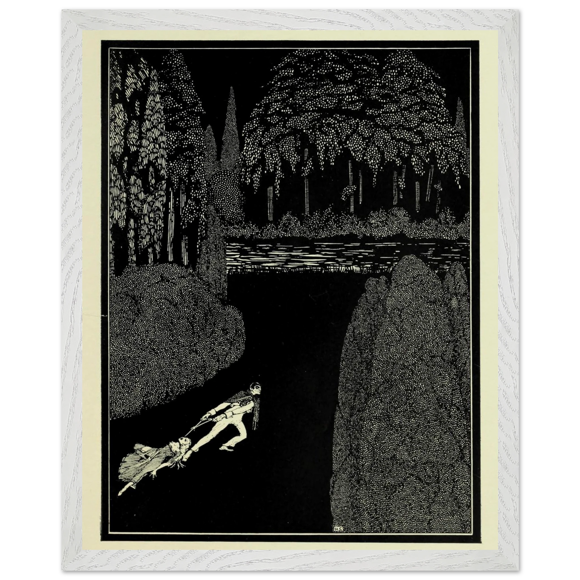 Harry Clarke Art Print – Poe’s Tales of Mystery (1923) – “Toilsome Journey” | Museum-Quality Framed Reproduction – view 6 | Buy Irish Art