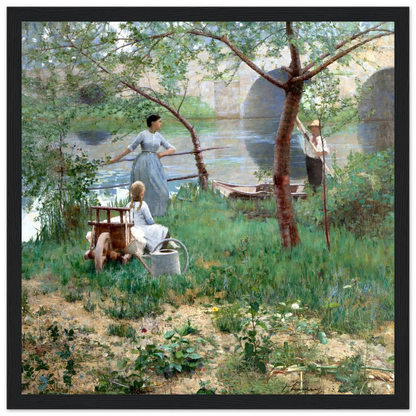 Under the Cherry Tree by Sir John Lavery, size comparison view