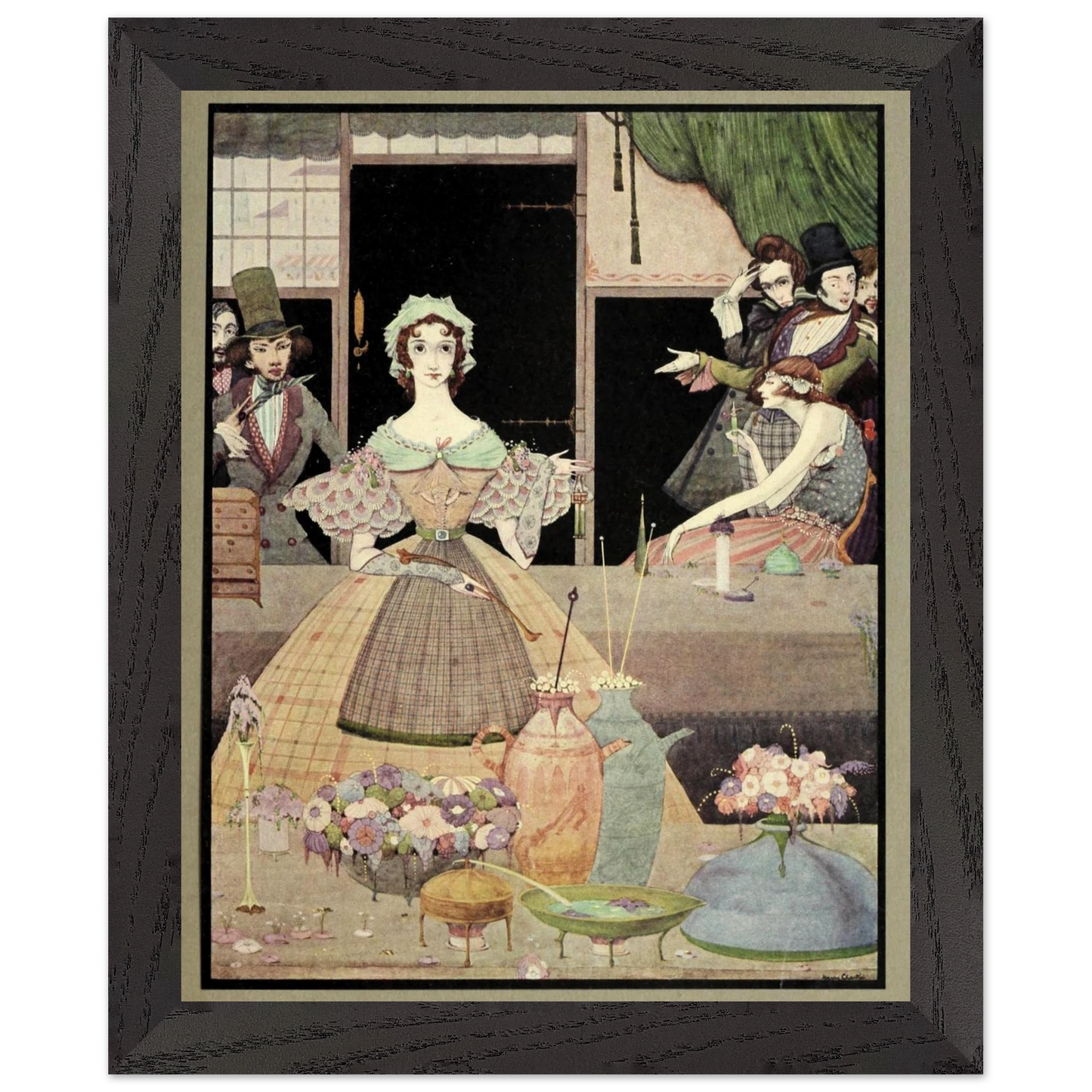 Harry Clarke Art Print – Poe’s Tales of Mystery (1923) – “Spritely Grisette” | Museum-Quality Framed Reproduction – view 7 | Buy Irish Art