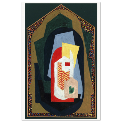 Decoration (1923) by Mainie Jellett - print in a natural wood frame