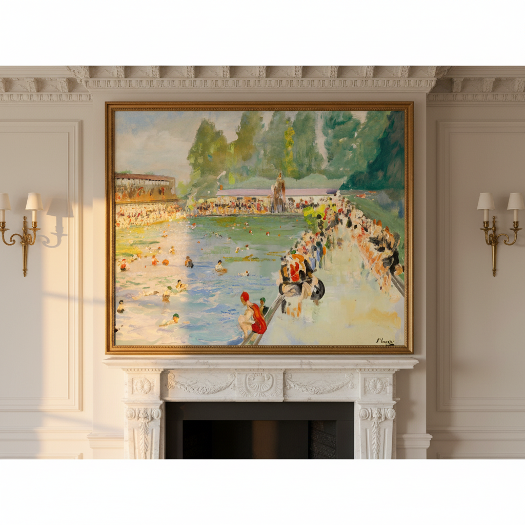 Chiswick Baths by John Lavery Art Print
