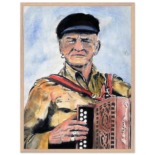Patsy Dan Rogers Framed Art Print King of Tory Island – Irish wall art print | Buy Irish Art