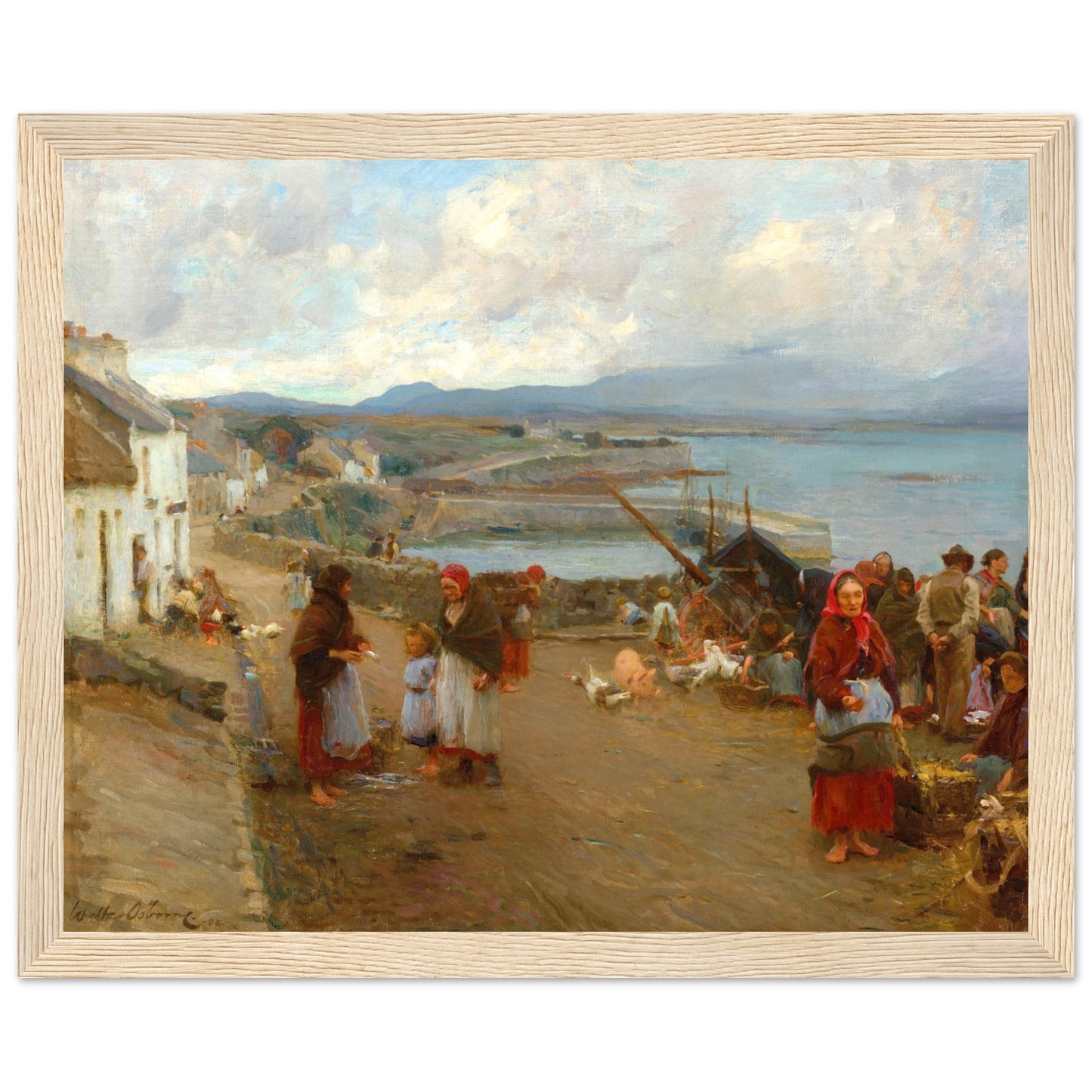 Life in Connemara, A Market Day – Walter Osborne Art Print 40x50 cm / 16x20″ – view 15 | Buy Irish Art