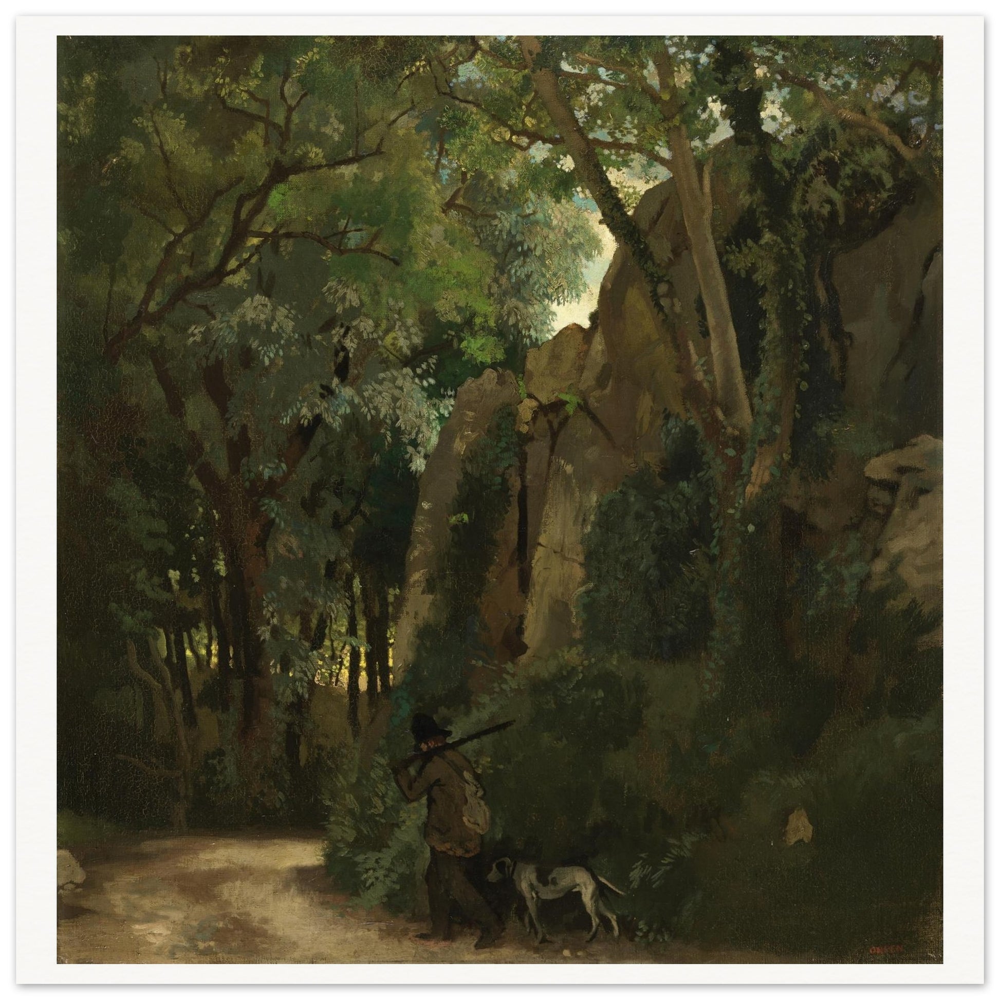 Trees at Howth by William Orpen art print – size comparison view | Buy Irish Art