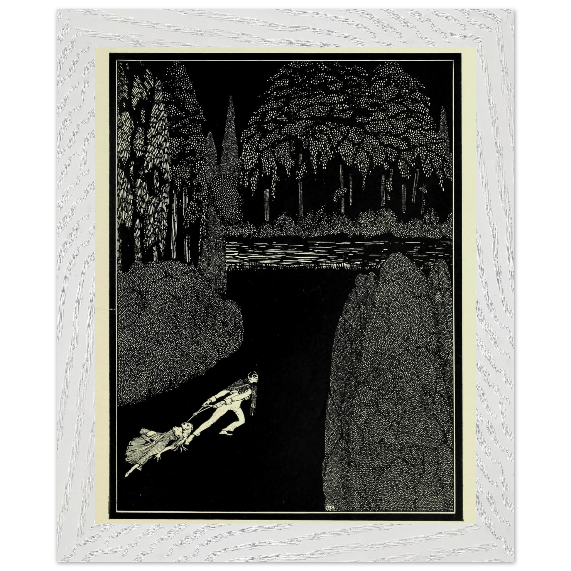 Harry Clarke Art Print – Poe’s Tales of Mystery (1923) – “Toilsome Journey” | Museum-Quality Framed Reproduction – view 8 | Buy Irish Art