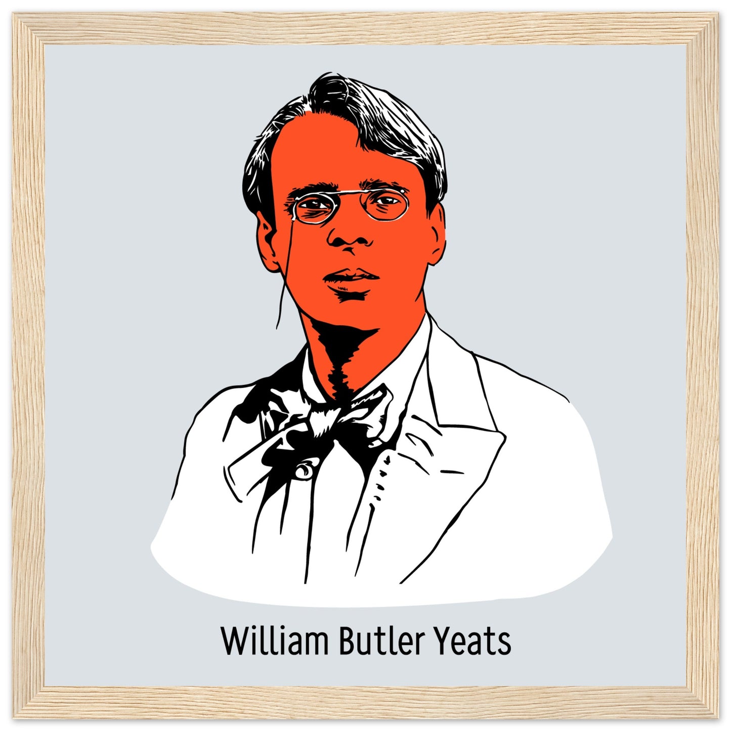 Gerahmter Druck von William Butler Yeats
