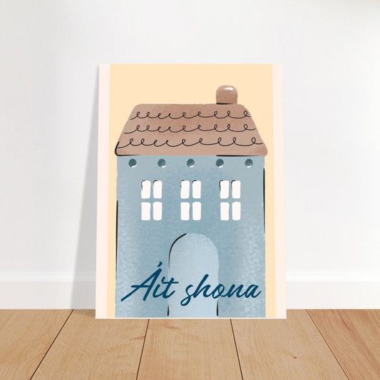 Geschenke in irischer Sprache, Wandkunst, - Áit Shona - Happy Place