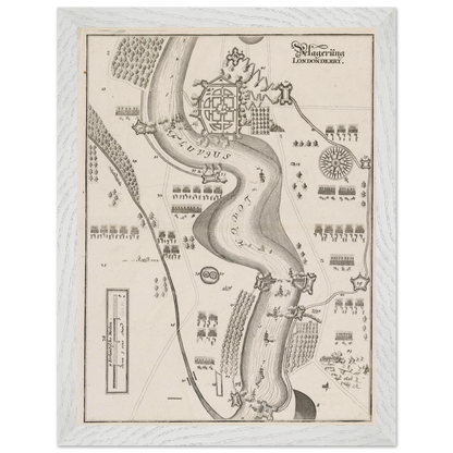The Siege of Derry 1689 print reproduced on museum-quality matte art paper