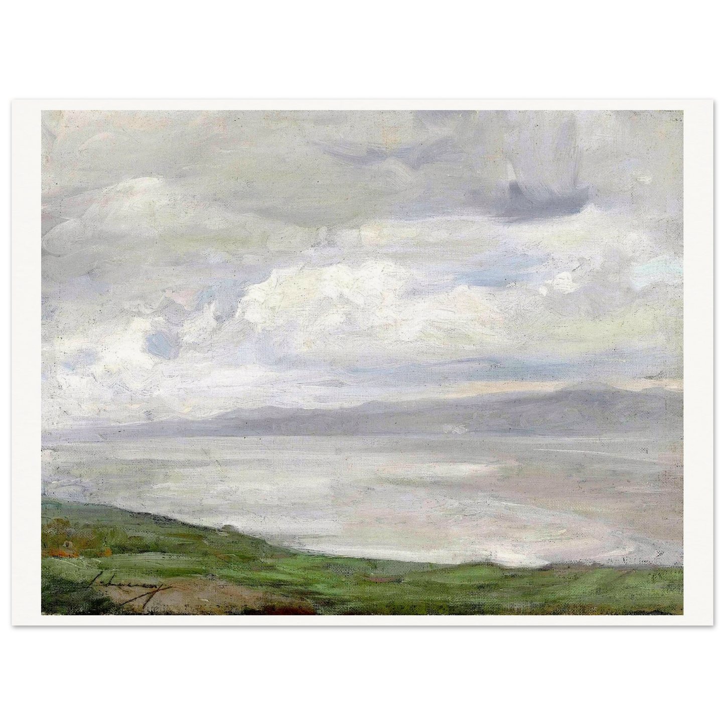 Sir John Lavery Island Magee print displayed in modern living room interior