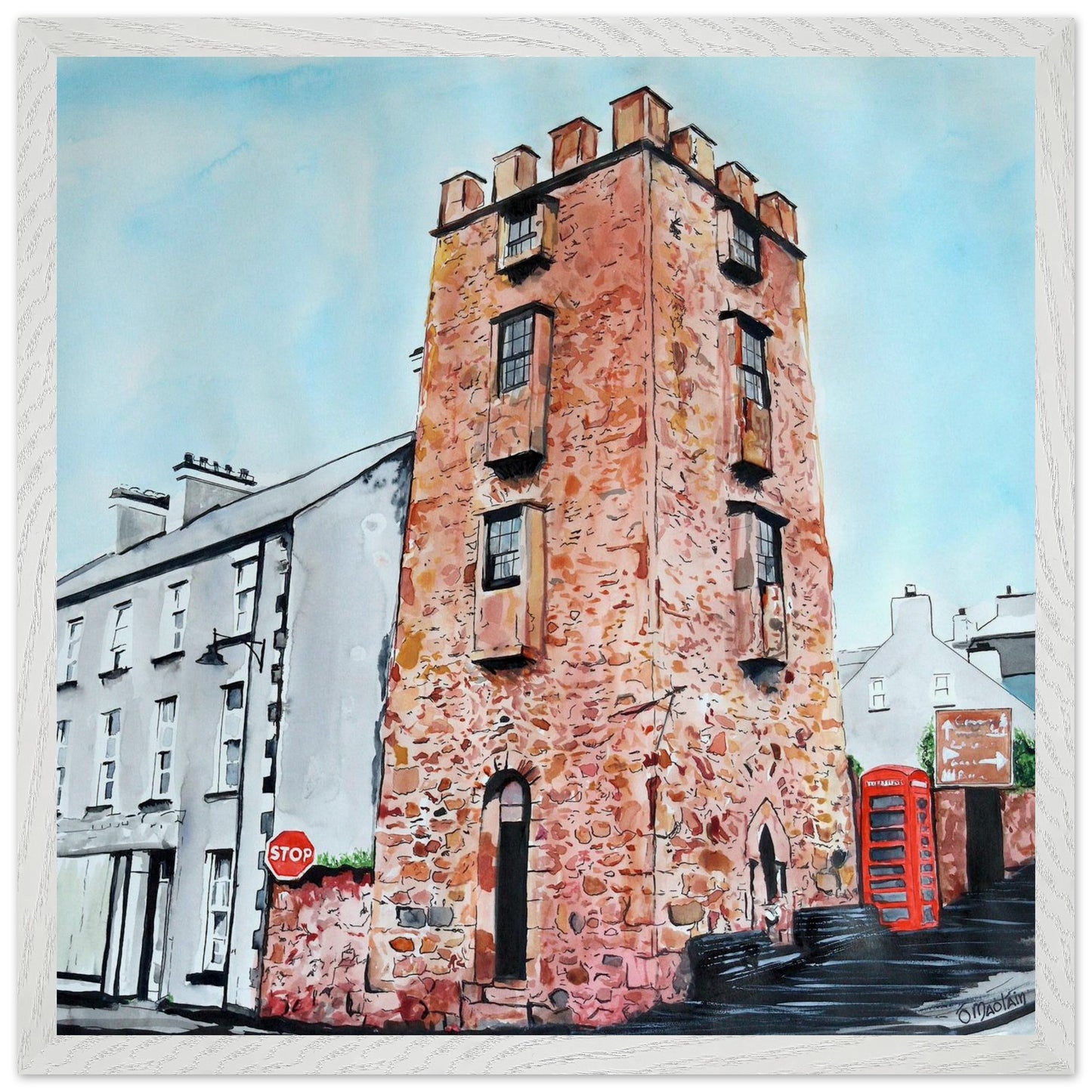 The Curfew Tower Cushendall Framed Art Print – view 19 | Buy Irish Art