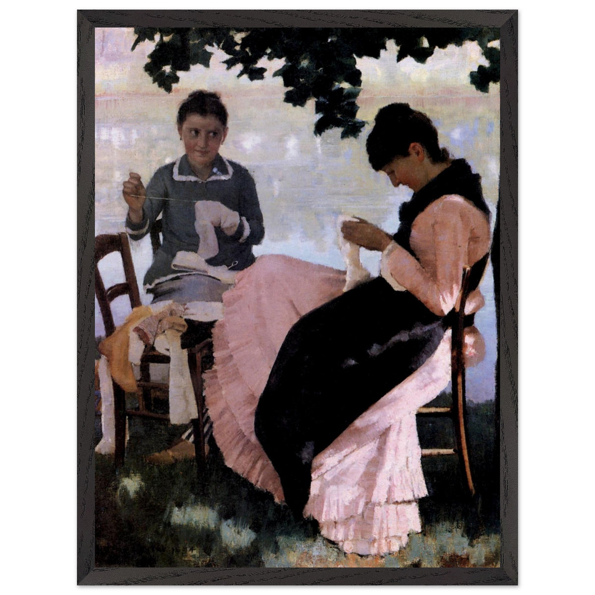 Sewing in the Shade (1884) – Sir John Lavery (view 7)