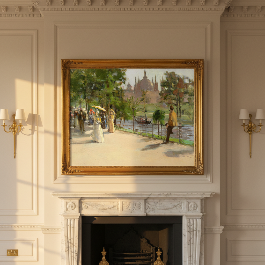 The Glasgow International Exhibition by John Lavery Art Print, unframed archival matte paper print