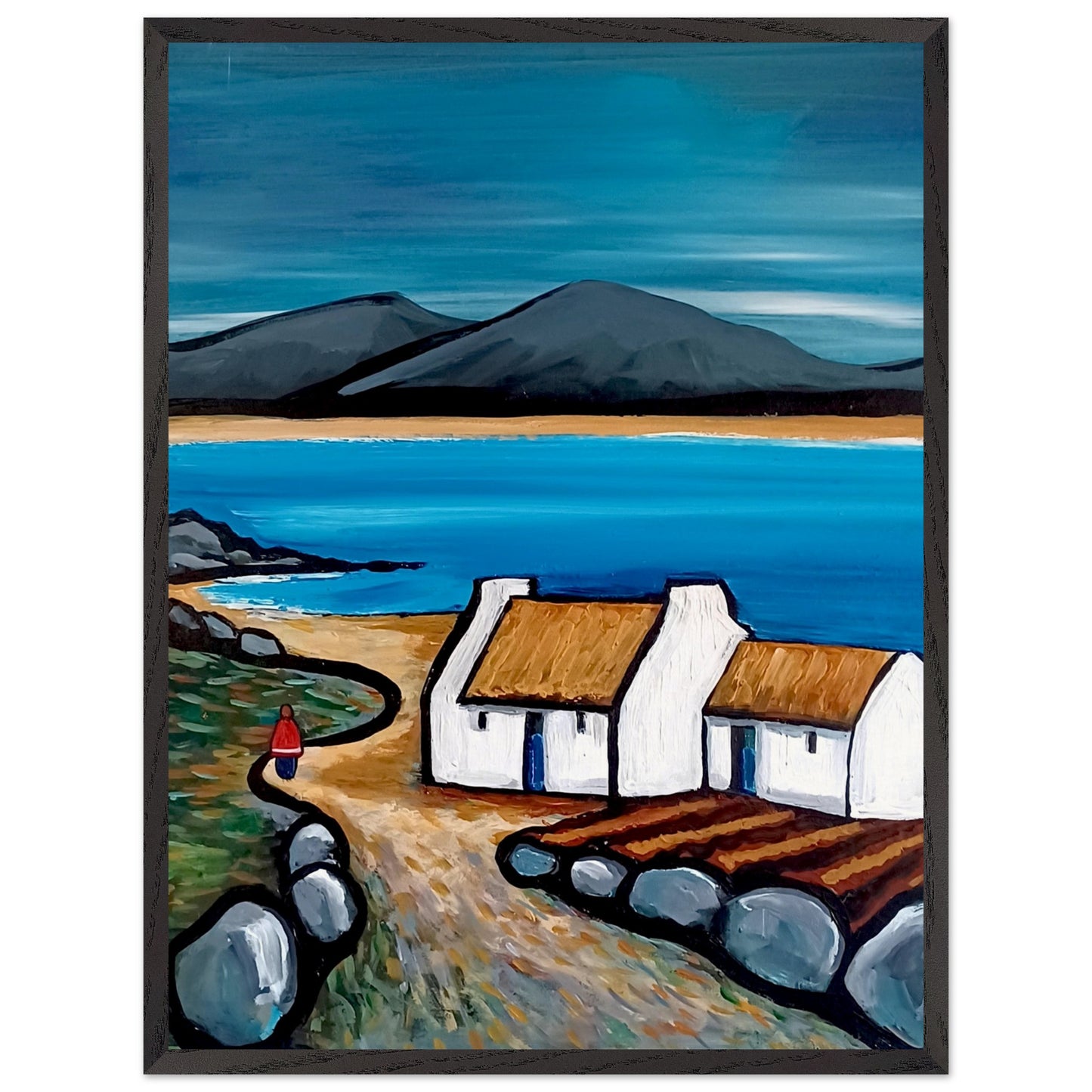 Connemara Lakes Cottage – Irish Landscape Fine Art Print by Ó Maoláin – view 8 | Buy Irish Art
