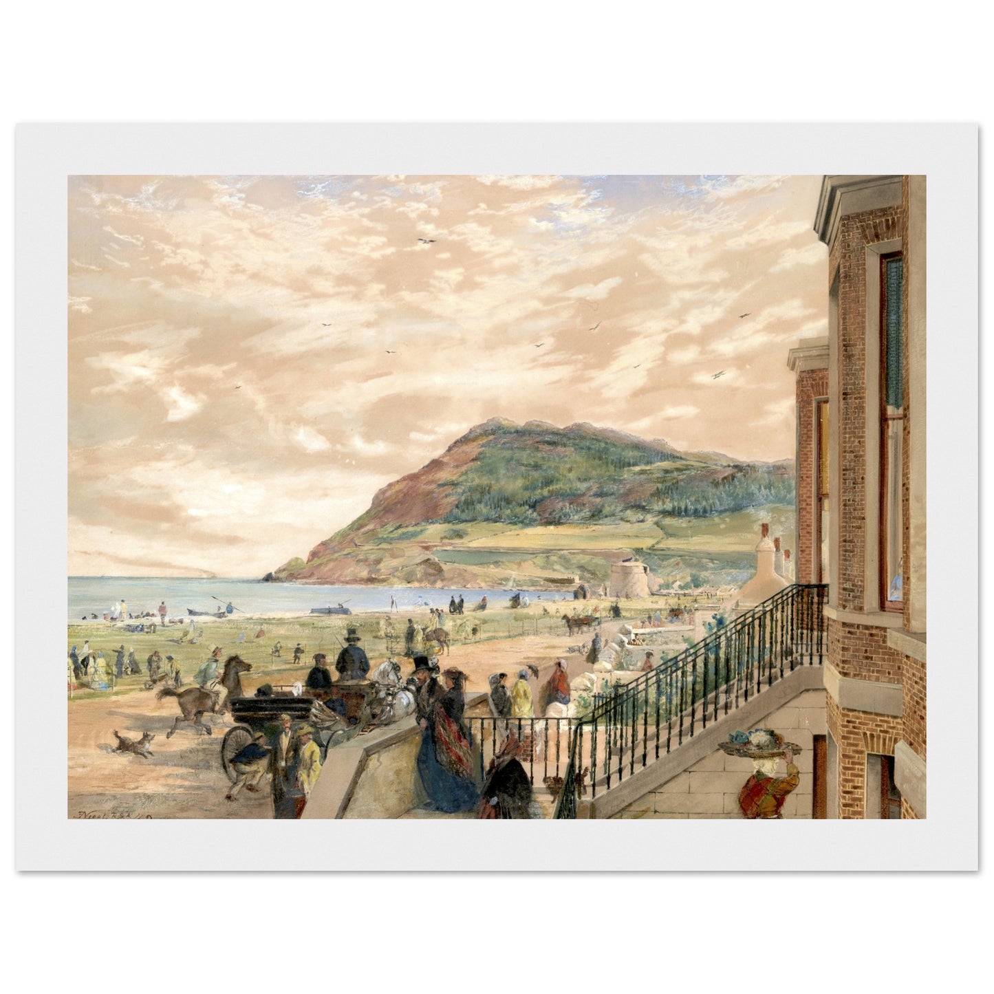 The Seafront at Bray by Erskine Nicol – Irish Art Print – view 16 | Buy Irish Art