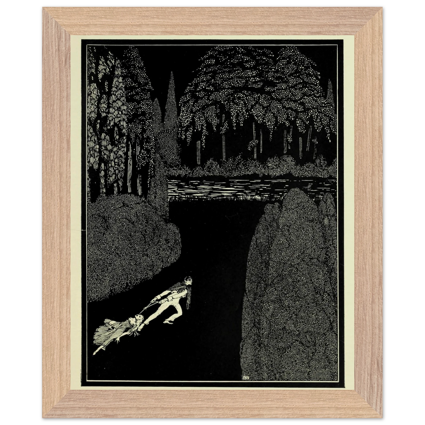 Harry Clarke Art Print – Poe’s Tales of Mystery (1923) – “Toilsome Journey” | Museum-Quality Framed Reproduction – view 7 | Buy Irish Art