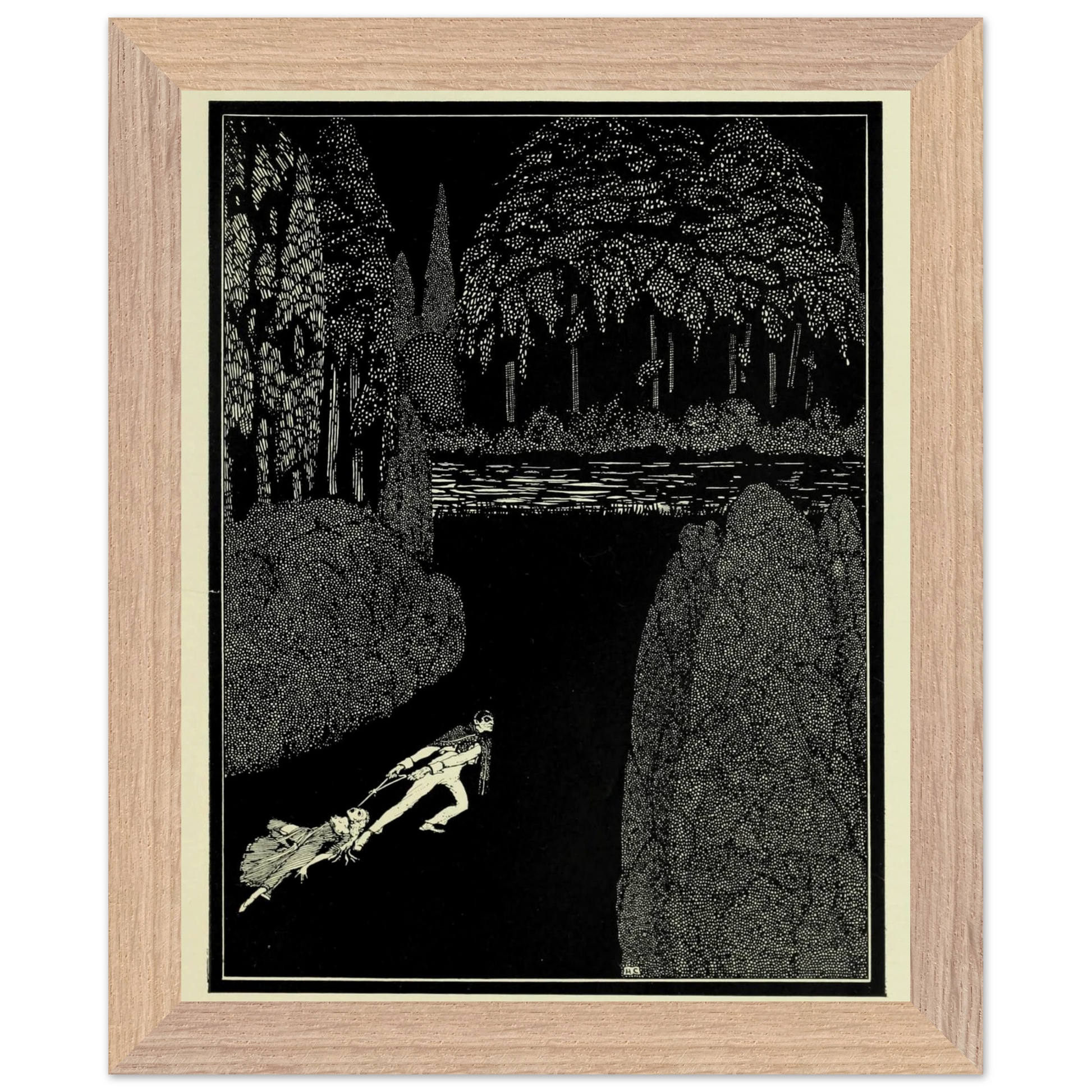 Harry Clarke Art Print – Poe’s Tales of Mystery (1923) – “Toilsome Journey” | Museum-Quality Framed Reproduction – view 7 | Buy Irish Art