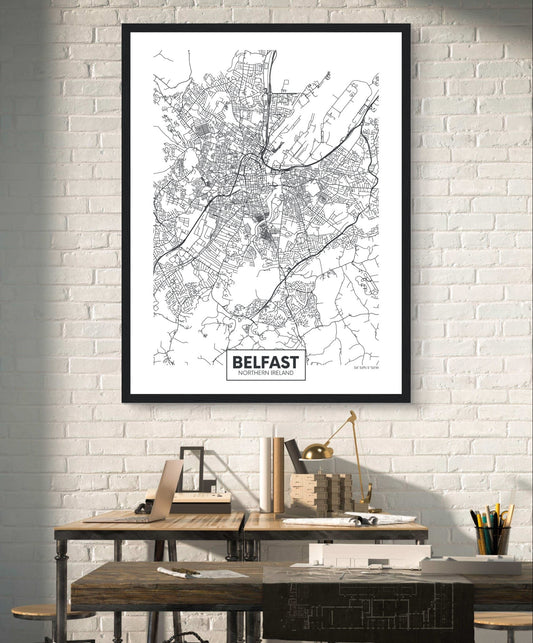Stadtplan von Belfast drucken