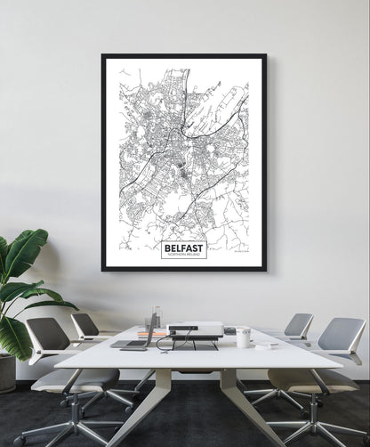 Stadtplan von Belfast drucken