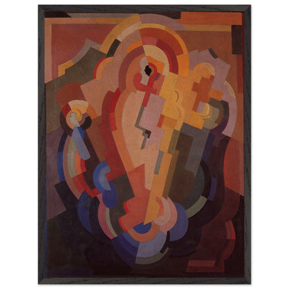 Black frame: Mainie Jellett Abstract Composition 45x60 cm in black gallery frame”
