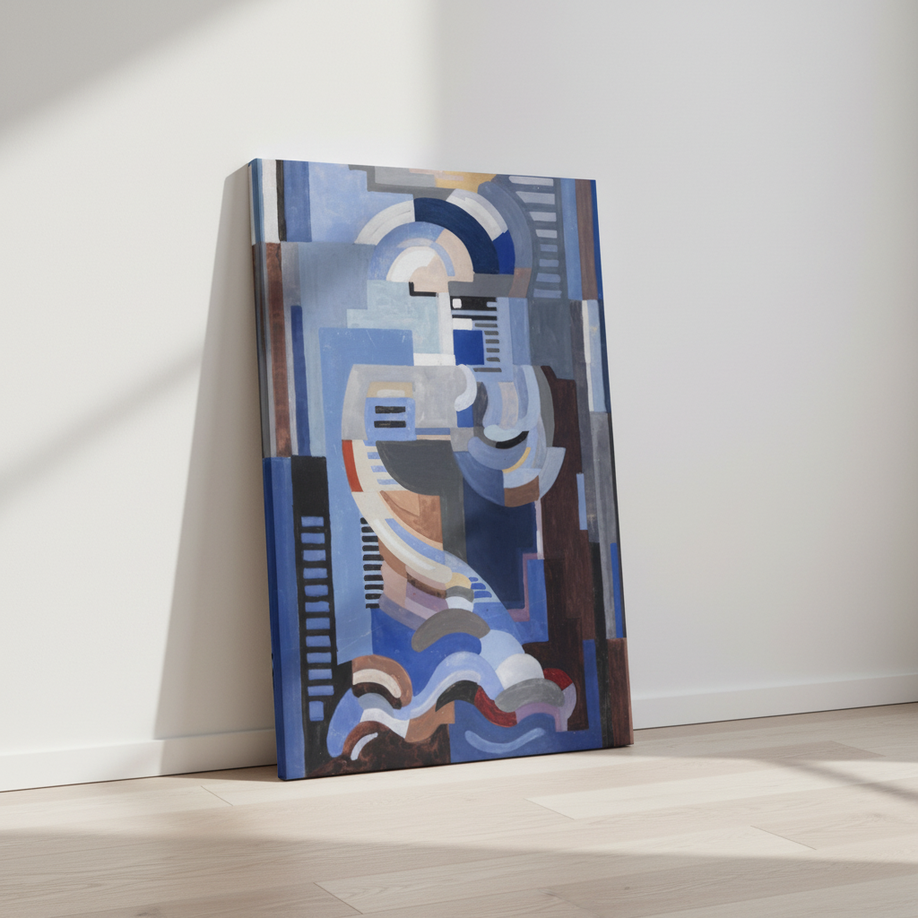 Abstract (1932) by Mainie Jellett - Irish modernist canvas print in a room setting