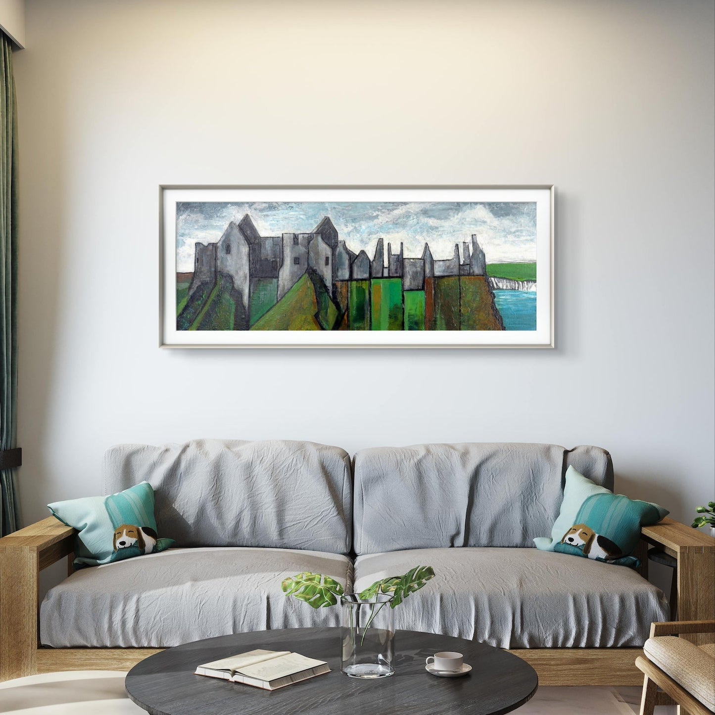 Dunluce Castle Canvas  Art Print – Irish wall art print | Buy Irish Art