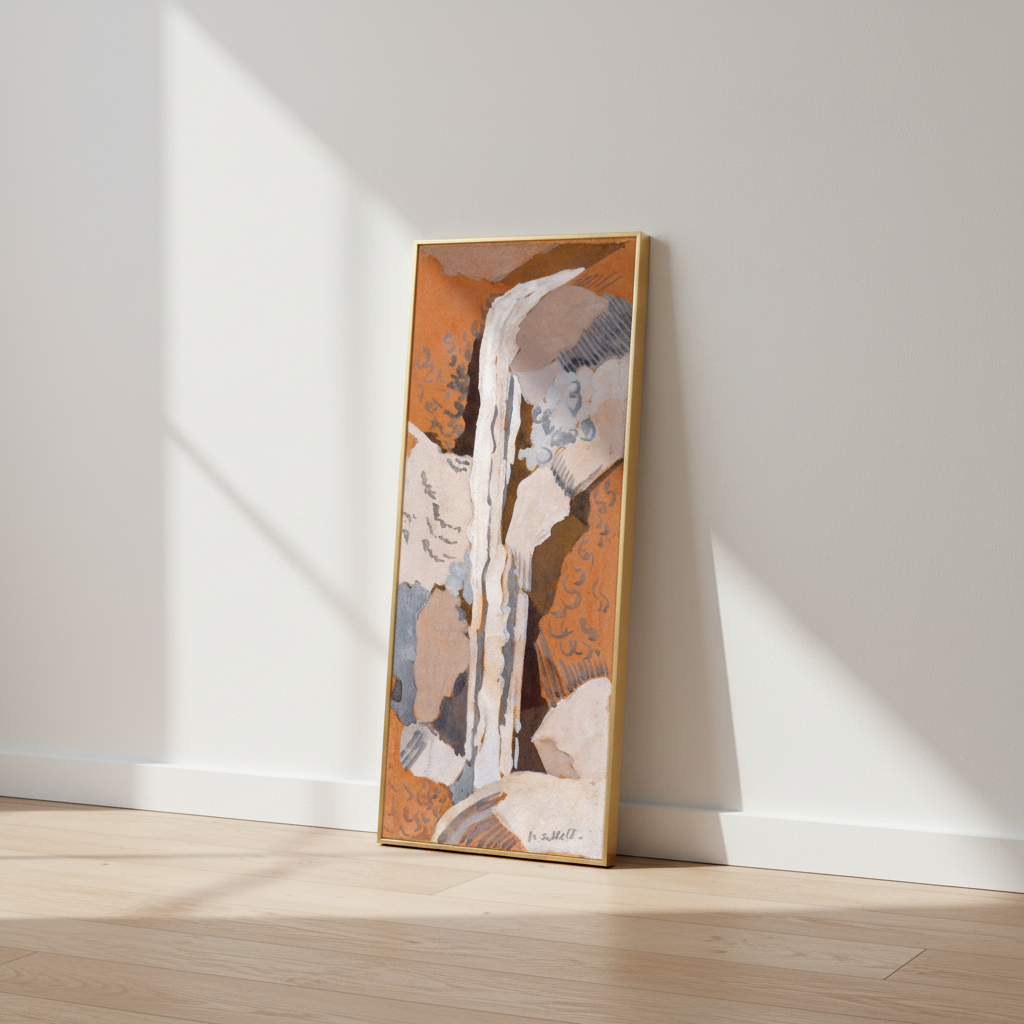Powerscourt Waterfall by Mainie Jellett - Irish canvas print, gallery wrapped