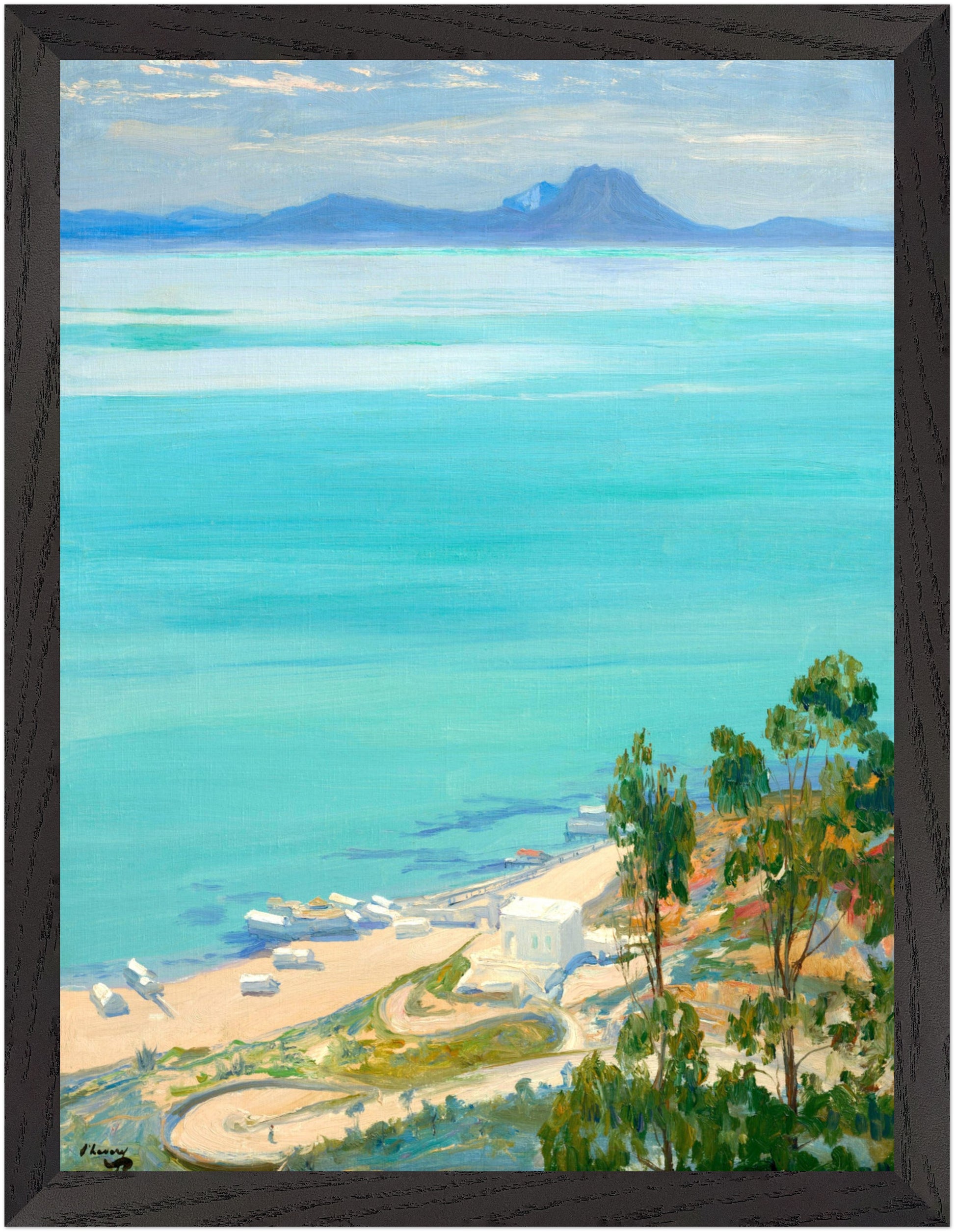 The Bay of Tunis, Morning (1919) – Sir John Lavery Art Print – view 50 | Buy Irish Art