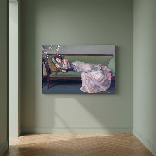 The Green Sofa — Sir John Lavery (1903) Canvas Print