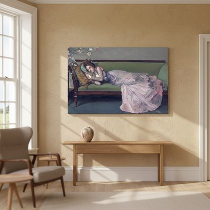The Green Sofa — Sir John Lavery (1903) Canvas Print