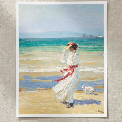 A Windy Day by Sir John Lavery, open edition archival art print, 40x50cm, unframed archival matte fine art paper.