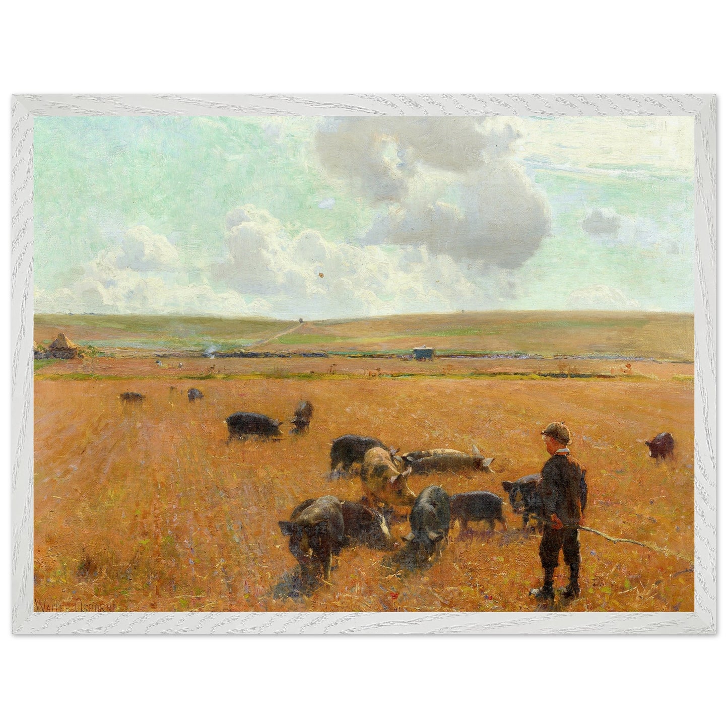 Joe the Swineherd by Osborne – premium matte paper art print display