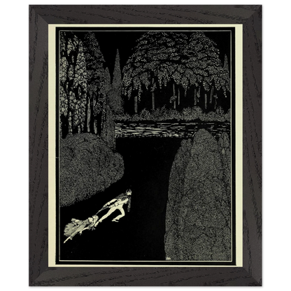 Harry Clarke Art Print – Poe’s Tales of Mystery (1923) – “Toilsome Journey” | Museum-Quality Framed Reproduction – room setting display | Buy Irish Art