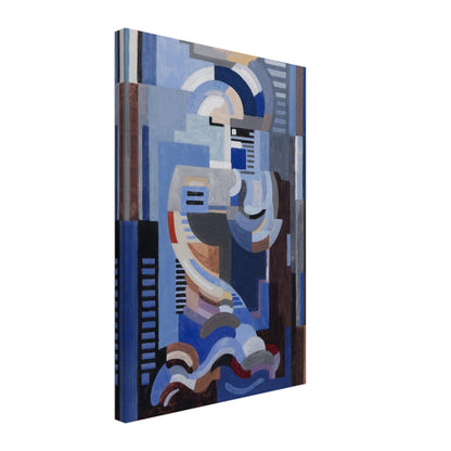 Abstract (1932) by Mainie Jellett - Irish modernist canvas print in blues and greys